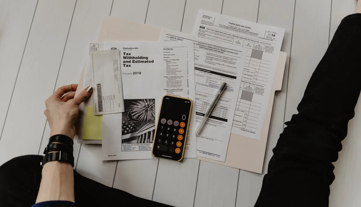 Close-up of audit documentation and financial statements