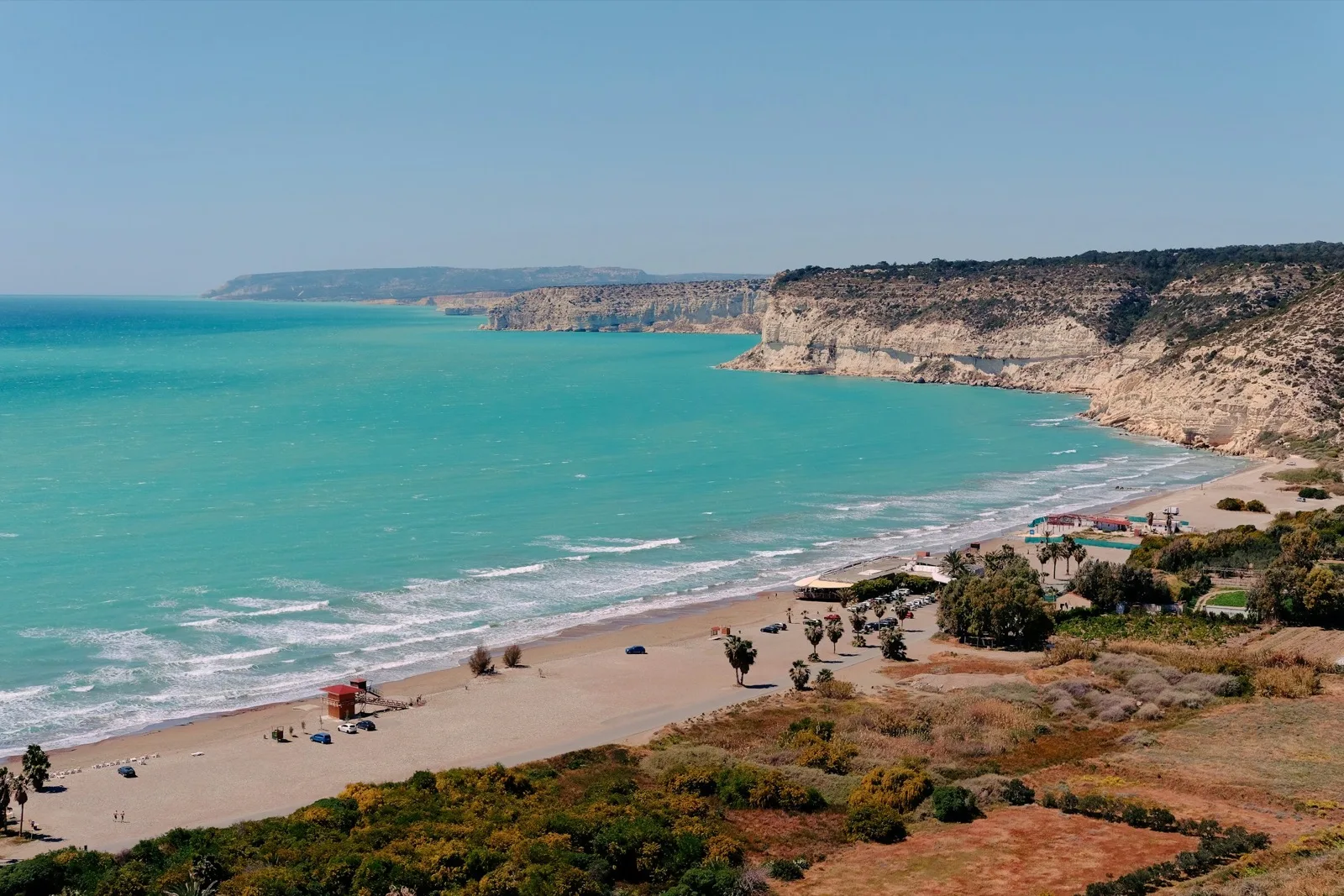 Aerial view of Limassol coastline, Cyprus